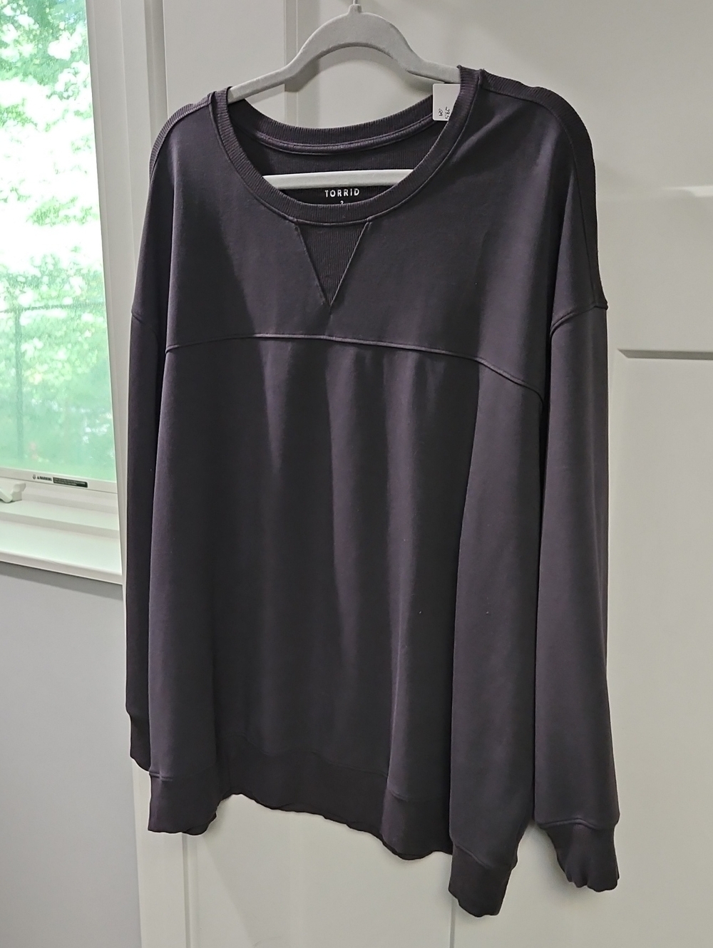 torrid Charcoal Pullover Sweatshirt - Relaxed Crewneck